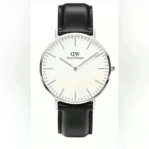 Daniel Wellington Women’s Classic Genuine Leather Stainless Steel  Office Watch